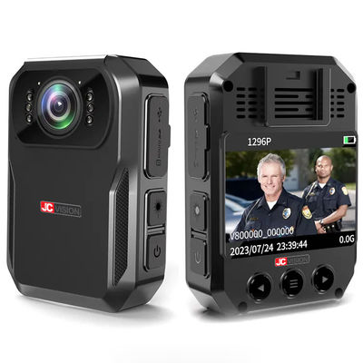 JCVISION HD 1296P Caméra de vision nocturne portable pour le corps caméra d'enregistrement vidéo WiFi